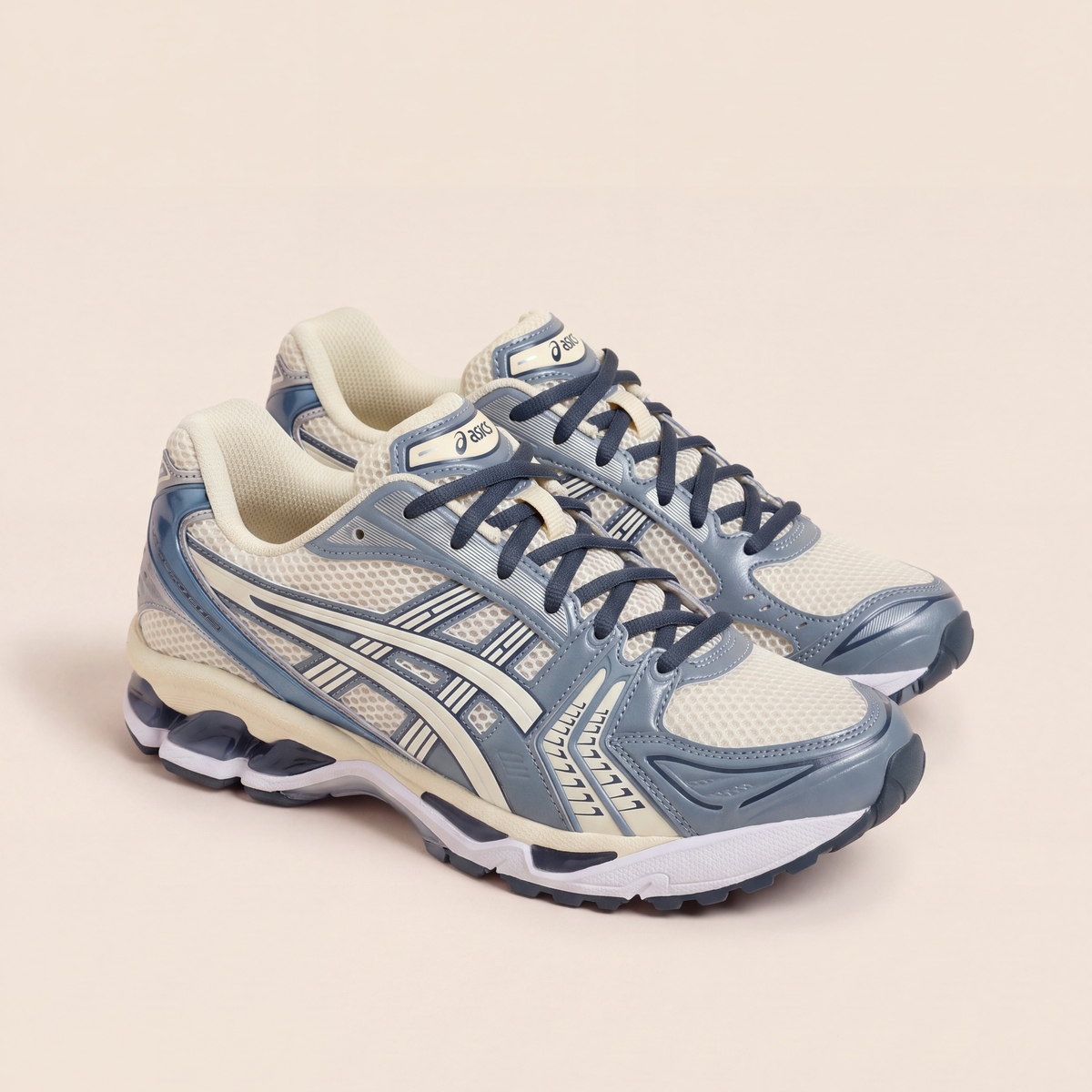 ASICS Gel-Kayano 14 in Cream / Raw Indigo