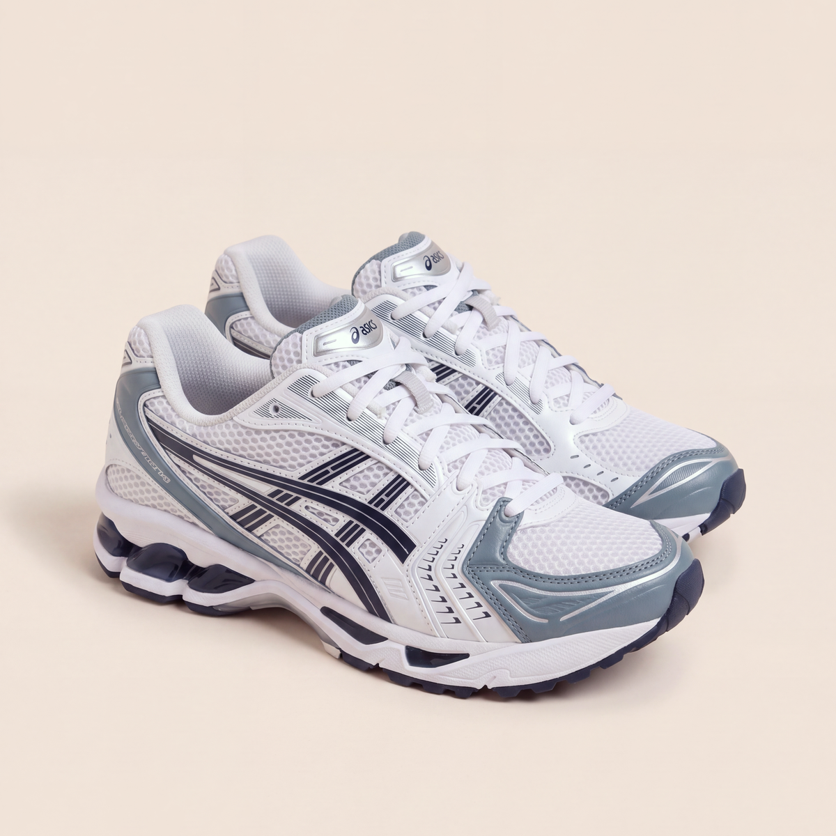ASICS Gel-Kayano 14 in White / Fjord Grey